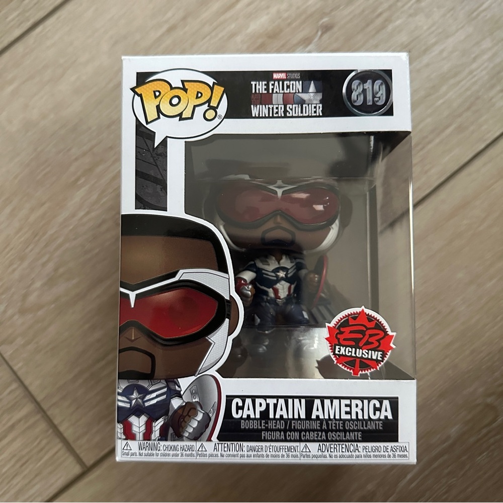Funko POP! Falcon Winter Soldier Captain America (Rare EB Games Excl.) #819